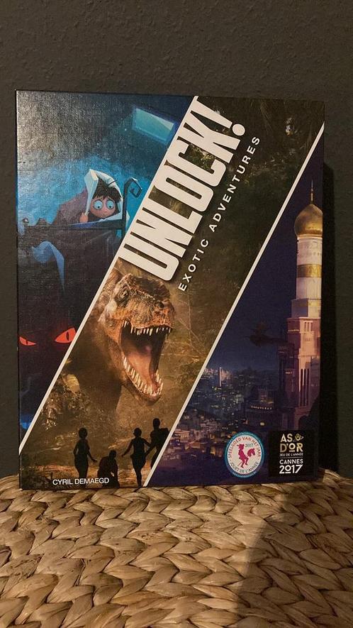 Speel Unlock Exotic Adventures, Hobby en Vrije tijd, Gezelschapsspellen | Kaartspellen, Zo goed als nieuw, Ophalen of Verzenden