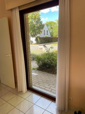Dubbelen glas raam-hout- 110 x 209 cm beschikbaar voor biedingen