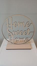 Houten ring op voet " Home sweet home" nieuw  Laatste stuk, Huis en Inrichting, Ophalen of Verzenden, Zo goed als nieuw
