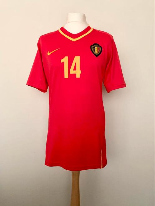 Belgium 2008-2010 Home #14 Vermaelen match worn issue shirt, Sport en Fitness, Voetbal, Zo goed als nieuw, Shirt, Maat XL