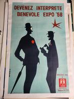 Devenez interprete benevole expo 1958, Verzamelen, Posters, Ophalen of Verzenden