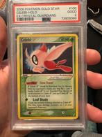 Celebi Goldstar #100 - Ex Crystal Guardians - PSA 2, Hobby en Vrije tijd, Verzamelkaartspellen | Pokémon, Foil, Gebruikt, Ophalen of Verzenden