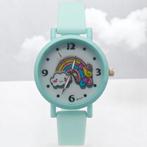 Nouvelle montre pour enfant Rainbow Mint Green - Idée cadeau, Enlèvement ou Envoi, Neuf, Vert, Fille