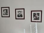 Drie retro kaders van oude filmsteren anno 50/60, Ophalen of Verzenden, Nieuw, Hout