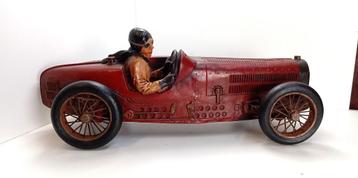 beeld racewagen 70 cm BUGATTI oldtimer beschikbaar voor biedingen