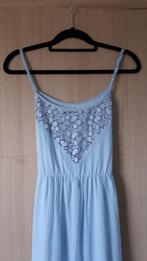 Lichtblauwe lange jurk van Zara, Zara, Ophalen of Verzenden, Zo goed als nieuw, Maat 36 (S)