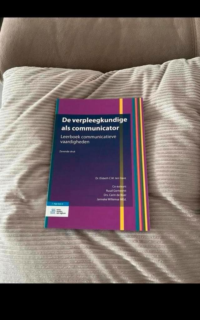 De verpleegkundige als communicator, Boeken, Studieboeken en Cursussen, Zo goed als nieuw, Ophalen