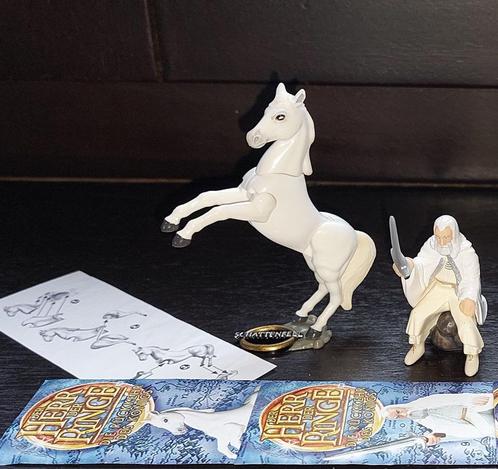 Seigneur des Anneaux 3 hors série Gandalf et cheval Grispoil, Collections, Œufs à surprise, Comme neuf, Figurines en plastique dur