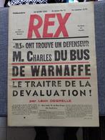Degrelle collaboratie krant REX uit 1936 militair, Verzamelen, Tijdschriften, Kranten en Knipsels, Ophalen of Verzenden, 1920 tot 1940