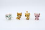 Lot met 4 x Littlest Pet Shop figuren - Hond Kat Katten, Gebruikt, Ophalen of Verzenden