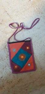 Stoffen schoudertasje, Handtassen en Accessoires, Tassen | Damestassen, Ophalen of Verzenden, Zo goed als nieuw, Groen, Schoudertasje