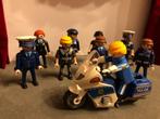 Politie 9 agenten en 1 motor, Comme neuf, Enlèvement ou Envoi, Playmobil en vrac