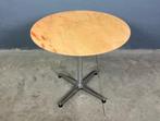 Vintage retro marmer chroom rond tafel mid century, Ophalen, Zo goed als nieuw, Rond, Metaal