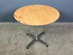 Vintage retro marmer chroom rond tafel mid century, Rond, Metaal, Zo goed als nieuw, Ophalen