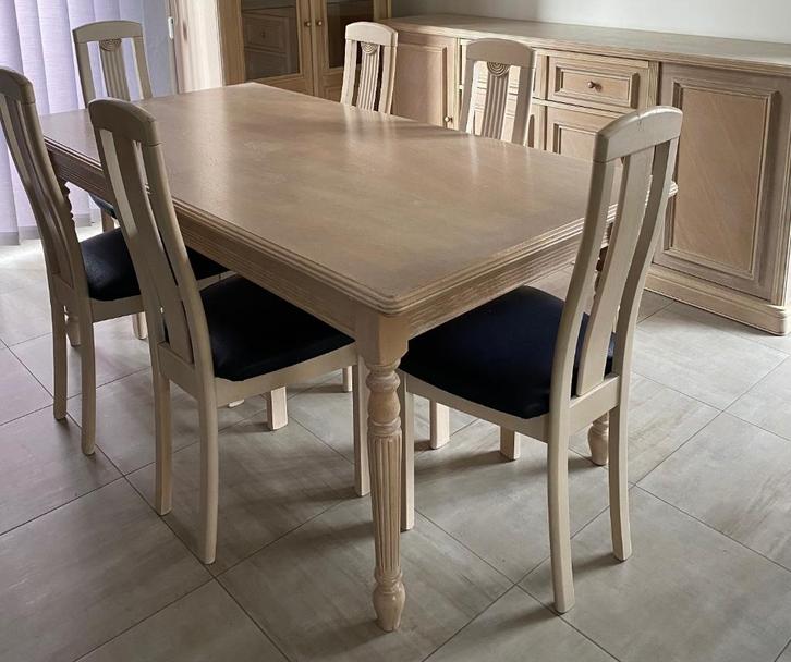 Salle à manger, Huis en Inrichting, Complete eetkamers, Gebruikt, 4 tot 6 stoelen, Ophalen