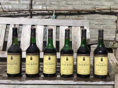 Château Talbot GCC Saint-Julien 1970 (5) + 1976 (1), Verzamelen, Wijnen, Gebruikt, Rode wijn, Frankrijk, Verzenden