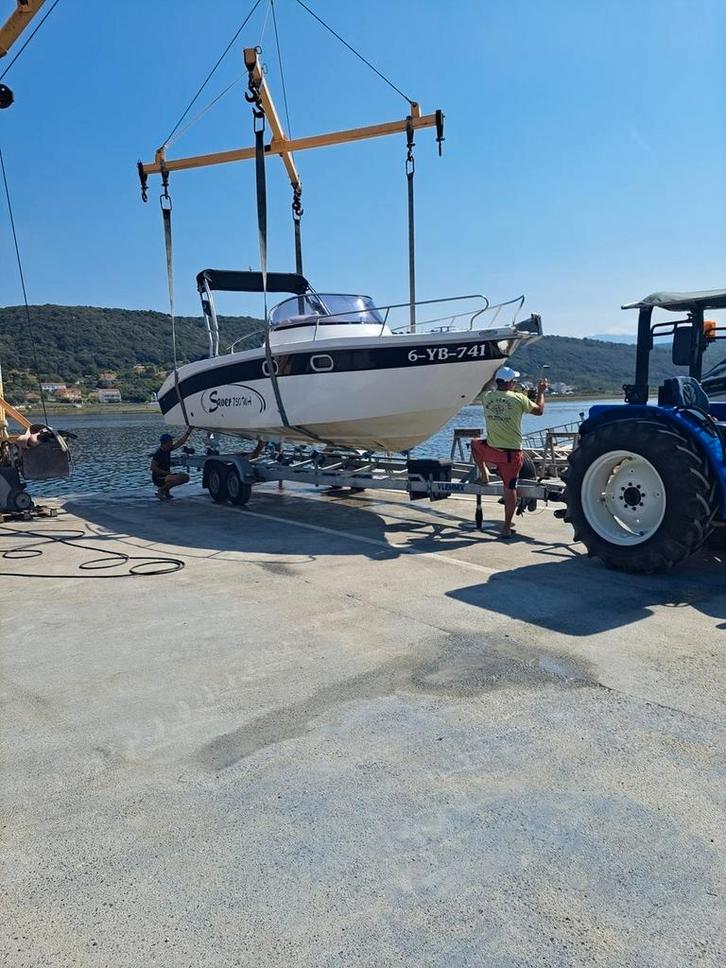 Saver 750wa mét mercury verado 250pk, Watersport en Boten, Vis- en Consoleboten, Zo goed als nieuw, 70 pk of meer, 6 meter of meer