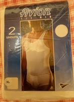 Lot 2 chemisettes homme neuves Avion, Maillot de corps, Enlèvement, Blanc, Avion