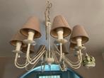 Landelijke luster met kapjes, Huis en Inrichting, Lampen | Kroonluchters, Ophalen, Gebruikt, Landelijk