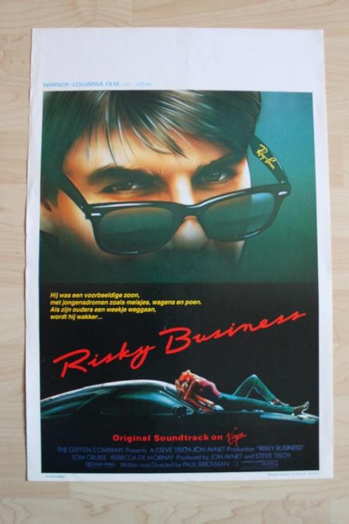 filmaffiche Tom Cruise Risky Business 1983 filmposter, Collections, Posters & Affiches, Comme neuf, Cinéma et TV, A1 jusqu'à A3