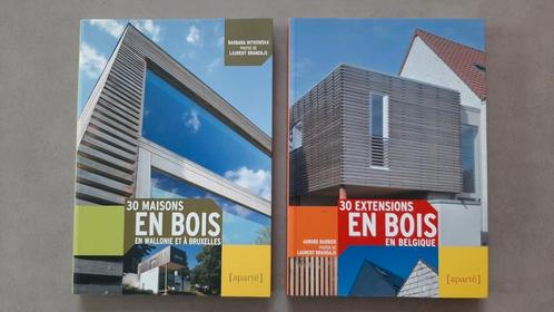 Lot de 2 livres sur les maisons et extensions en bois, Livres, Art & Culture | Architecture, Comme neuf, Enlèvement ou Envoi