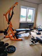MegaTec - TRIPLEX Workout Station + 4 uitbreidingsets, Sport en Fitness, Ophalen, Benen, Krachtstation, Zo goed als nieuw