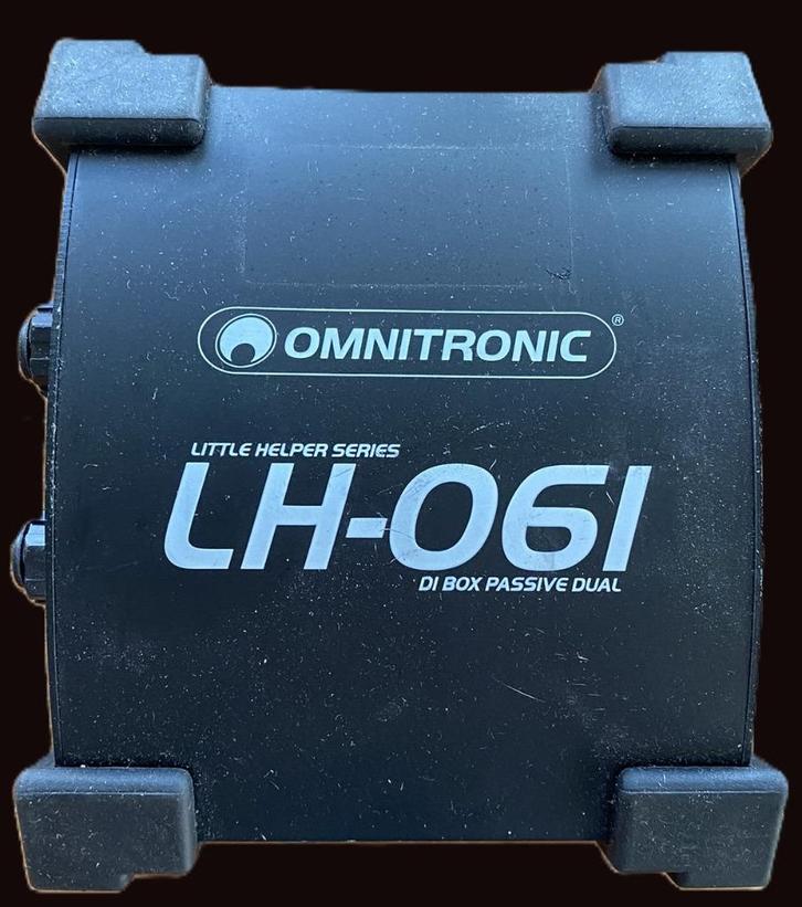 OMNITRONIC LH-061 PRO Dual DI Box passive, Muziek en Instrumenten, Instrumenten | Toebehoren, Gebruikt, Ophalen of Verzenden