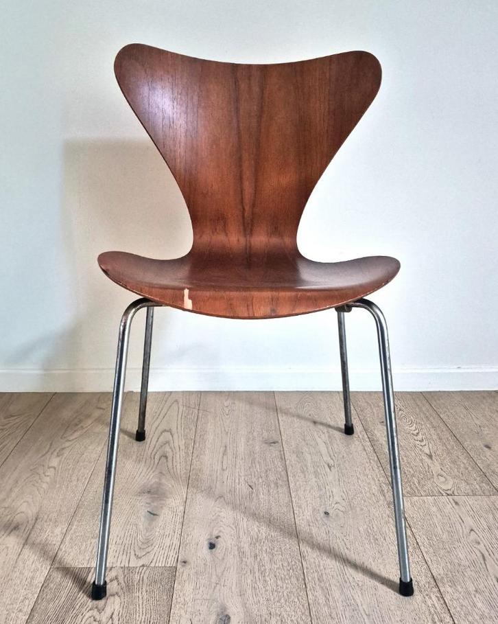 Arne Jacobsen Butterfly Chair, Huis en Inrichting, Stoelen, Gebruikt, Eén, Hout, Metaal, Bruin, Ophalen