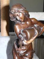 brons dame met kruik, Antiek en Kunst, Antiek | Brons en Koper, Ophalen, Brons