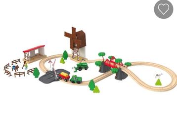Houten treinspoor beschikbaar voor biedingen