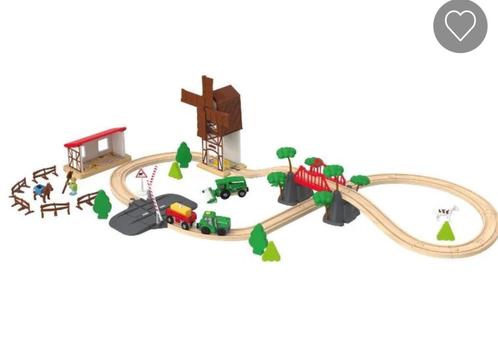 Houten treinspoor, Kinderen en Baby's, Speelgoed | Houten speelgoed, Zo goed als nieuw, Ophalen