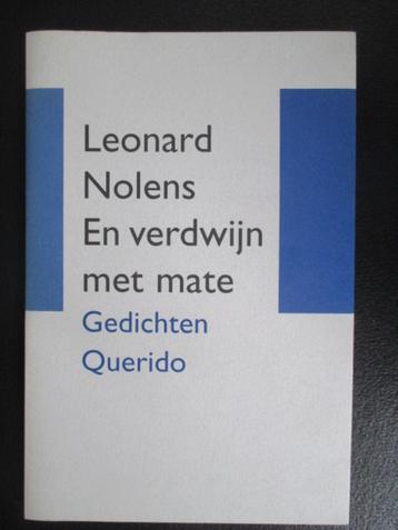 En verdwijn met mate., Leonard Nolens, Enlèvement ou Envoi, Un auteur, Comme neuf