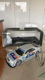 Mercedes-Benz CLK-DTM 2000 1:18 Schneider nikkel in doos, Hobby en Vrije tijd, Zo goed als nieuw, Auto, Maisto