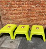 Lage tuintafel 3 groen plastic, Tuin en Terras, Tuinsets en Loungesets, Ophalen