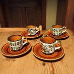 4 tasses à expresso vintage Boch Delta Noix et Argentueil, Enlèvement ou Envoi