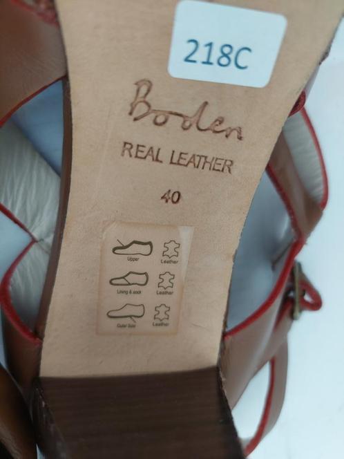 218C* BODEN sexy bruine volledig lederen sandalen (40), Kleding | Dames, Schoenen, Gedragen, Pumps, Bruin, Verzenden