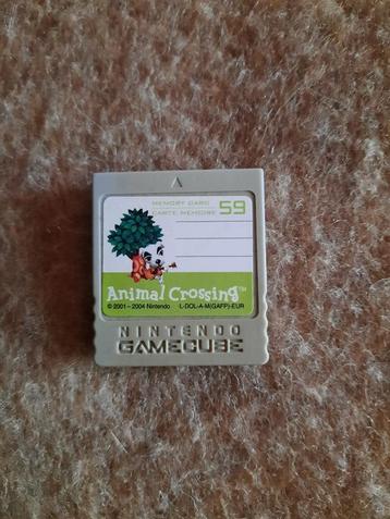 GameCube Memory Card (59 Blocks)Animal Crossing (1stuk) beschikbaar voor biedingen