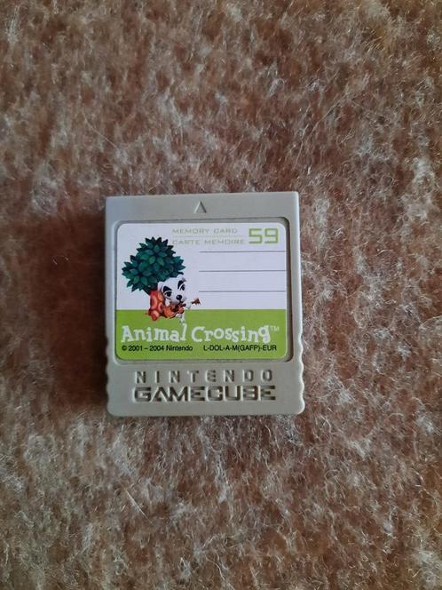 GameCube Memory Card (59 Blocks)Animal Crossing (1stuk), Games en Spelcomputers, Spelcomputers | Nintendo Consoles | Accessoires