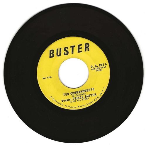 PRINCE BUSTER dans les commandements, CD & DVD, Vinyles Singles, Utilisé, Single, R&B et Soul, 7 pouces, Enlèvement ou Envoi