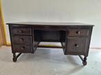 Stevige houten bureau met laden, Ophalen, Gebruikt, Bureau