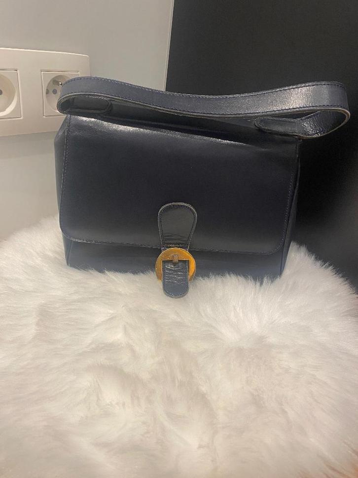 Delvaux handtas, Handtassen en Accessoires, Tassen | Damestassen, Gebruikt, Handtas, Blauw, Ophalen of Verzenden