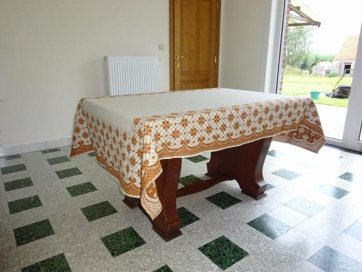 Grote houten tafel 6 personen, Huis en Inrichting, Tafels | Eettafels, Gebruikt, 50 tot 100 cm, 100 tot 150 cm, Vijf personen of meer