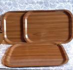 3 plateaux a déjeuner imitation bois, Ophalen of Verzenden, Gebruikt, Rechthoekig, Kunststof