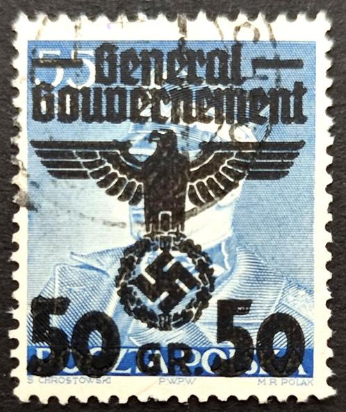 Großdeutsches Reich: General Gouvernement overdruk 1940, Timbres & Monnaies, Timbres | Europe | Allemagne, Affranchi, Autres périodes