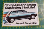 Sticker Renault 5 Supercinq '80's, Ophalen of Verzenden