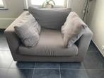 1,5 loungezetel kleur taupe, Huis en Inrichting, Zo goed als nieuw, Minder dan 150 cm, Stof, Ophalen