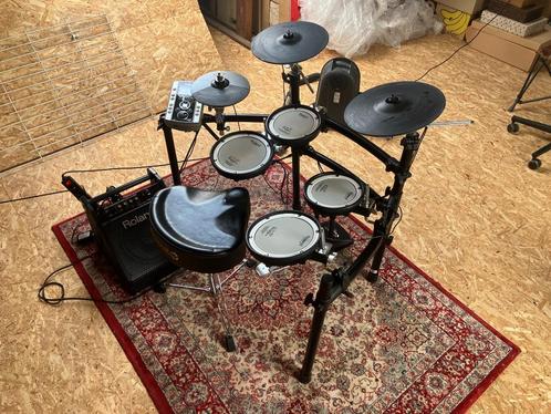 Roland TD-9KV V-Drums + PM-10 + kruk + pedaal – afhalen, Muziek en Instrumenten, Drumstellen en Slagwerk, Gebruikt, Roland, Elektronisch