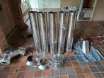 Inox dubbelwandige buis met toebehoren, Doe-het-zelf en Bouw, Ophalen, Zo goed als nieuw