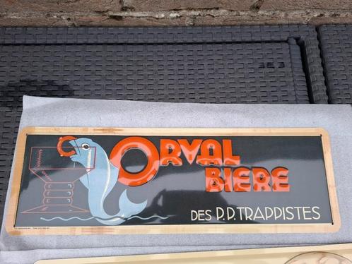 Reclamebord Orval bier, Verzamelen, Biermerken, Nieuw, Reclamebord, Plaat of Schild, Ophalen of Verzenden