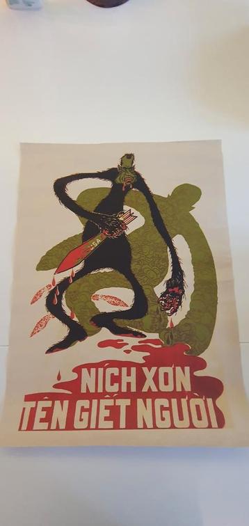 Affiche de propagande vietnamienne 
